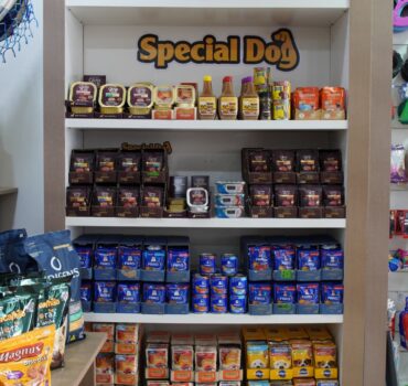 Sachês especiais no interior da loja Única Pets em Ribeirão Preto